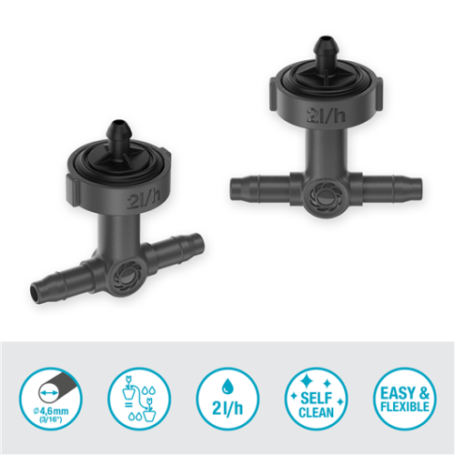 Gocciolatore in linea autocompensante