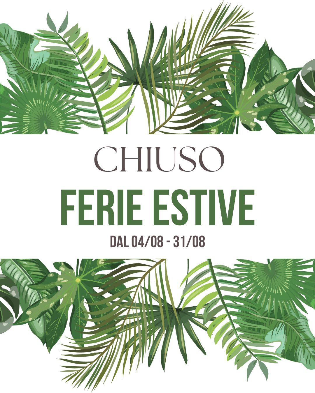 Verde Tropicale Vacanze Estive Post Instagram