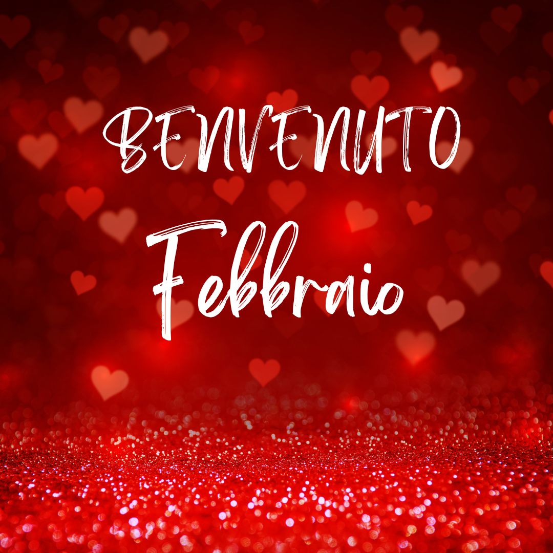 Red White Minimalist Hello February Instagram Post